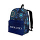 Indigenous Australian Aboriginal Backpack Aboriginal Blue Dreaming Flow With Water Elements