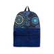 Indigenous Australian Aboriginal Backpack Aboriginal Blue Dreaming Flow With Water Elements