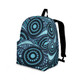 Indigenous Australian Aboriginal Backpack Aboriginal Blue Ocean Dot Circles Pattern