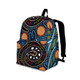 Indigenous Australian Aboriginal Backpack Aboriginal Colorful Snake Path Spirit Energy Track