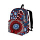 Indigenous Australian Aboriginal Backpack Aboriginal Dynamic Circle Pulse With Fire And Water