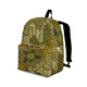 Indigenous Australian Aboriginal Backpack Aboriginal Nature Harmony With Ochre And Green Flow