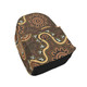 Indigenous Australian Aboriginal Backpack Aboriginal Nature Spirit Path In Brown Tones