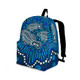 Indigenous Australian Aboriginal Backpack Aboriginal Ocean Fish Dreaming Blue Art Style