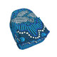 Indigenous Australian Aboriginal Backpack Aboriginal Ocean Fish Dreaming Blue Art Style