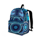 Indigenous Australian Aboriginal Backpack Aboriginal Ocean Pulse Energy Flowing Connection