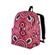 Indigenous Australian Aboriginal Backpack Aboriginal Pink Horseshoe Dot Harmony Field