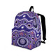 Indigenous Australian Aboriginal Backpack Aboriginal Purple Journey Waves And Dot Art Style
