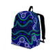 Indigenous Australian Aboriginal Backpack Aboriginal Spirit Flow Carryall for Heritage Journeys