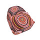 Indigenous Australian Aboriginal Backpack Aboriginal Sun Gathering In Pink Red And Ochre Tones