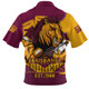 Brisbane Broncos Zip Polo Shirt Battle For Glory Rugby Finals Edition