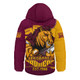 Brisbane Broncos Hooded Padded Jacket Battle For Glory Rugby Finals Edition