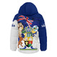 Queensland Hooded Padded Jacket Power Pride And Heritage Crest