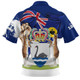 Western Australia Zip Polo Shirt Power Pride And Heritage Crest