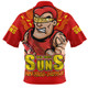 Gold Coast SUNS Zip Polo Shirt Final Clash Battle Edition