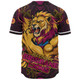 Brisbane Lions Baseball Shirt Spirit Warriors Of The Game