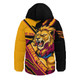Brisbane Lions Hooded Padded Jacket Battlefield Glory Gear