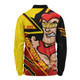 Gold Coast SUNS Long Sleeve Polo Shirt Battlefield Glory Gear