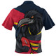 Adelaide Crows Zip Polo Shirt Defend The Pride
