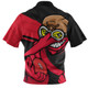 Essendon Zip Polo Shirt Defend The Pride