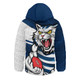 Geelong Cats Hooded Padded Jacket Defend The Pride