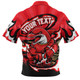 Redcliffe Dolphins Zip Polo Shirt Premiership Series Sports Gear
