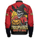 Redcliffe Dolphins Bomber Jacket Dark Moon Rugby Halloween Battle Edition
