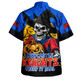 Newcastle Knights Hawaiian Shirt Dark Moon Rugby Halloween Battle Edition