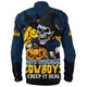 North Queensland Cowboys Long Sleeve Shirt Dark Moon Rugby Halloween Battle Edition