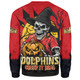 Redcliffe Dolphins Sweatshirt Dark Moon Rugby Halloween Battle Edition