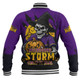 Melbourne Storm Baseball Jacket Dark Moon Rugby Halloween Battle Edition