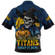 Gold Coast Titans Zip Polo Shirt Dark Moon Rugby Halloween Battle Edition
