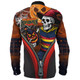 Adelaide Crows Long Sleeve Shirt Halloween Night Reaper Zipper