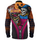 Brisbane Lions Long Sleeve Shirt Halloween Night Reaper Zipper