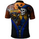 West Coast Eagles Polo Shirt Halloween Night Reaper Zipper
