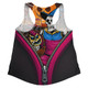 Brisbane Lions Women Racerback Singlet Halloween Night Reaper Zipper