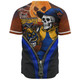 West Coast Eagles Baseball Shirt Halloween Night Reaper Zipper