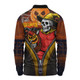 Gold Coast SUNS Long Sleeve Polo Shirt Halloween Night Reaper Zipper
