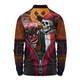 St Kilda Long Sleeve Polo Shirt Halloween Night Reaper Zipper