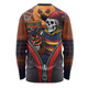 Adelaide Crows Long Sleeve T-shirt Halloween Night Reaper Zipper