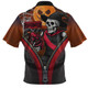 Essendon Zip Polo Shirt Halloween Night Reaper Zipper