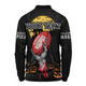 Collingwood Long Sleeve Polo Shirt Full Moon Fever Halloween Supporter