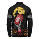 Collingwood Long Sleeve Polo Shirt Full Moon Fever Halloween Supporter