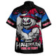 Western Bulldogs Hawaiian Shirt Dark Pumpkin Halloween Spirit