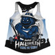 Geelong Cats Women Racerback Singlet Dark Pumpkin Halloween Spirit