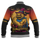 Brisbane Lions Baseball Jacket Dark Pumpkin Halloween Spirit