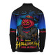 Adelaide Crows Long Sleeve Polo Shirt Dark Pumpkin Halloween Spirit