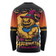 Brisbane Lions Long Sleeve T-shirt Dark Pumpkin Halloween Spirit