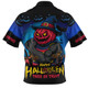 Adelaide Crows Zip Polo Shirt Dark Pumpkin Halloween Spirit