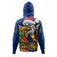 West Coast Eagles Hoodie Santa Scoring Touchdown On Christmas Game Day